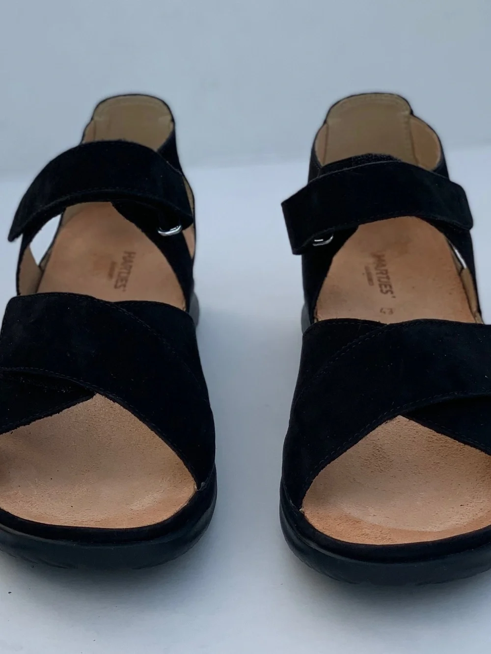 Women's Black Velcro Comfort Sandals